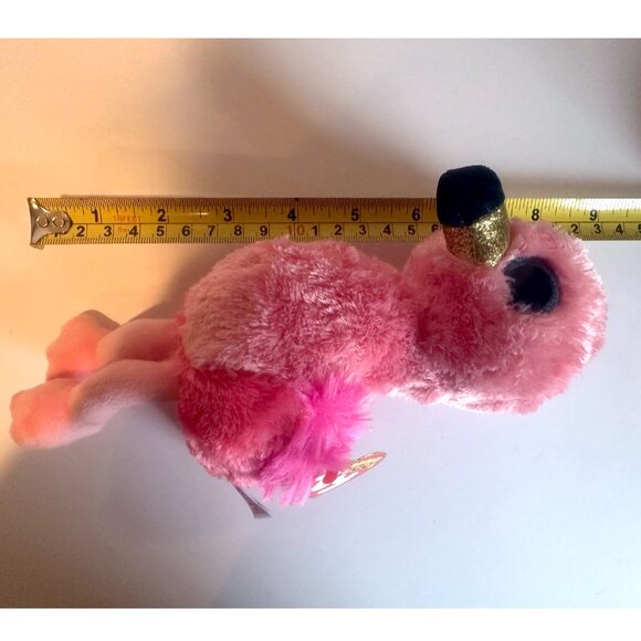 Ty Beanie Boos GILDA the Pink Flamingo Plush 6.25” with Tag - Picture 13 of 14